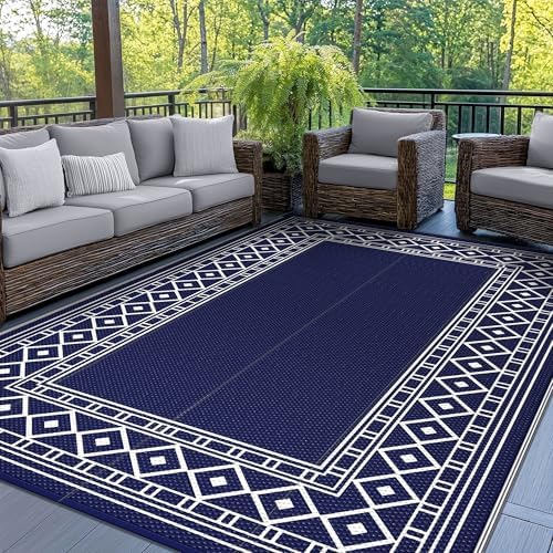 GENIMO Outdoor Rug Waterproof for Patio Decor, Camping Mats for Outdoor by GENIMO