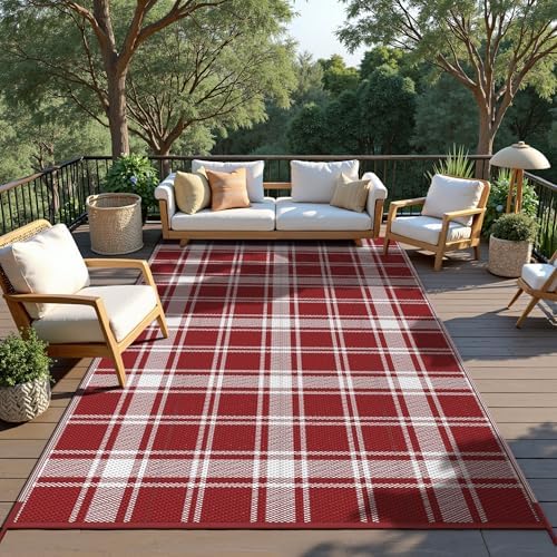 GENIMO Outdoor Rug, Waterproof Plastic Rugs - Image 5