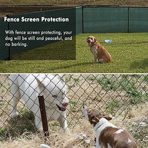 UPGRADE Privacy Fence Screen 3'x26' Dark Green Outdoor 90% Visibility Blockage - Image 7
