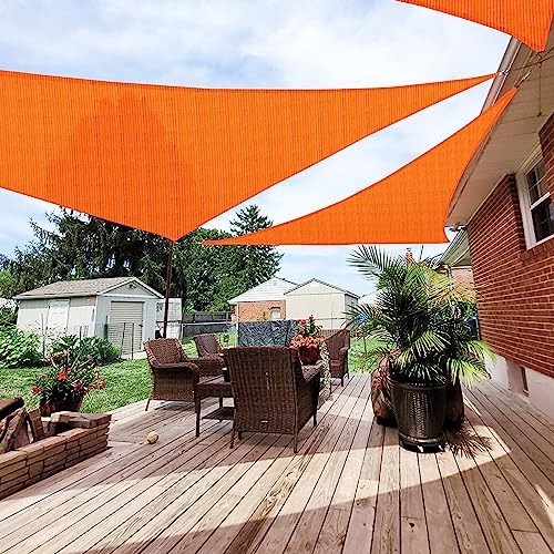 Patio Paradise 27' x 27' x 27' Sun Shade Sail Triangle Canopy Shade Cloth by Patio