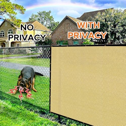 3'X10' Fence Privacy Screen Heavy Duty 170 GSM Windscreen & Dustproof Fabric - Image 3