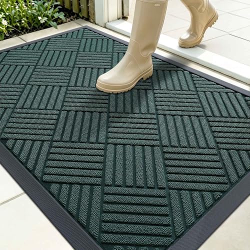 OLANLY Front Door Mat Outside Entrance 35x23, Waterproof Heavy-Duty Doormat by OLANLY