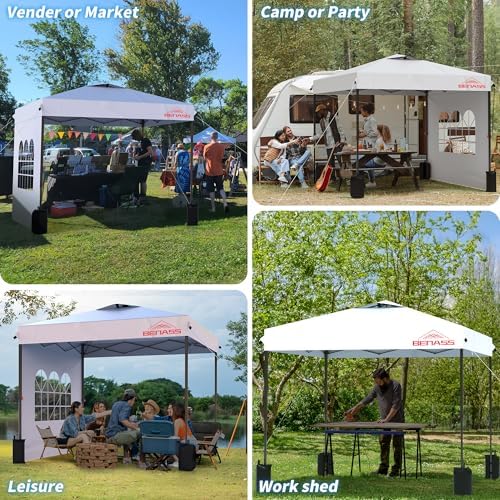 10x10 Pop Up Canopy Tent with 3 Sidewalls - Image 6
