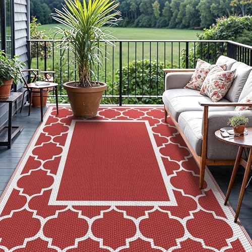 GENIMO Outdoor Rug, Waterproof Plastic Rugs - Image 2