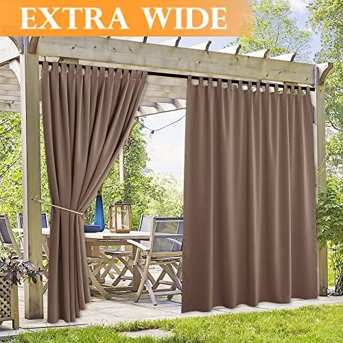 RYB HOME 2 Panels Extra Wide Outdoor Curtains - Image 2