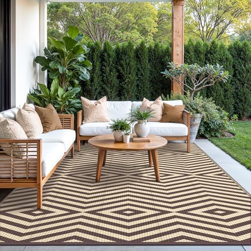 GENIMO Outdoor Rug, Waterproof Plastic Rugs - Image 3