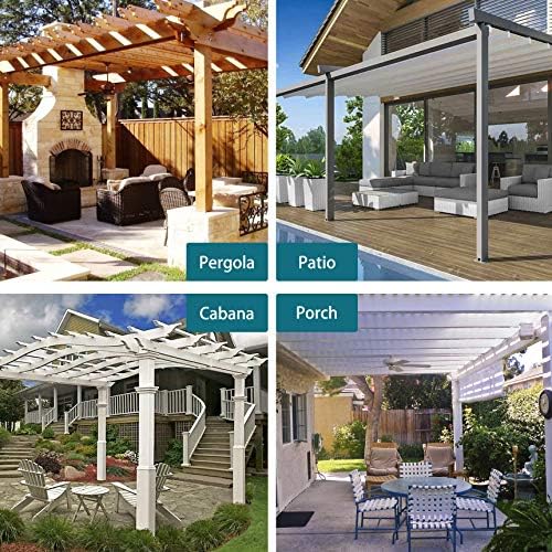 BONZER Outdoor Sheer Curtains for Patio Waterproof 2 Panels - Image 6