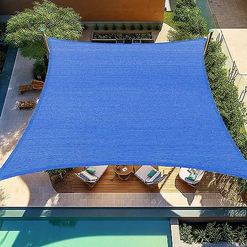 Shade&Beyond 7'X13' Sun Shade Sail Blue Rectangle by ShadeBeyond
