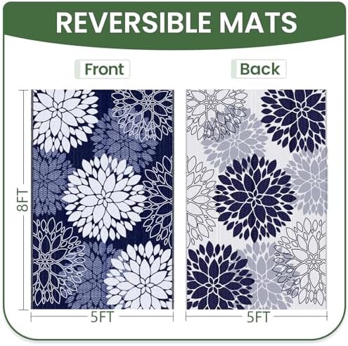 Outdoor Rug Outdoor Plastic Straw Rug Patio Mat Large Area Rug OutdoorDecor - Image 2