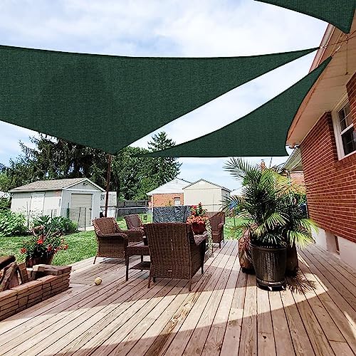Patio Paradise 24' x 24' x 24' Sun Shade Sail Triangle Canopy Shade Cloth by Patio