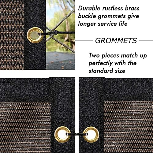 UPGRADE Privacy Fence Screen 3'x21' Brown Outdoor 90% Visibility Blockage 170 - Image 4