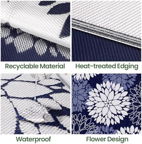 LuxStep Outdoor Rug Outdoor Plastic Straw Rug Patio Mat Large Area Rug Outdoor - Image 4