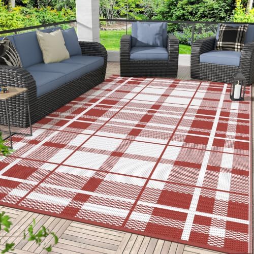 GENIMO Outdoor Rug, Waterproof Plastic Rugs by GENIMO