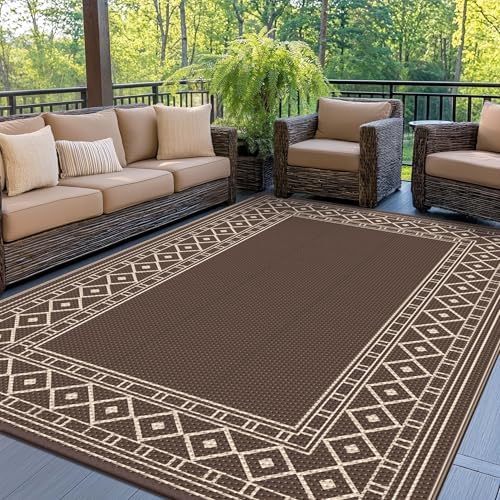 GENIMO Outdoor Rug, Waterproof Plastic Rugs by GENIMO